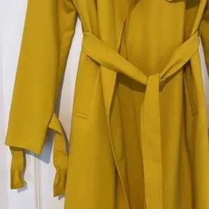 NWT Ann Taylor Yellow Trench Coat